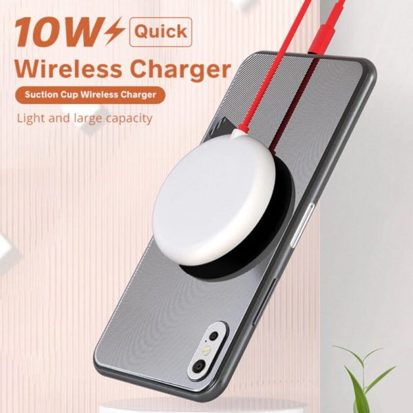 FONKEN 10W Wireless Charger for Fast Charging with Adsorbed Suction Cup