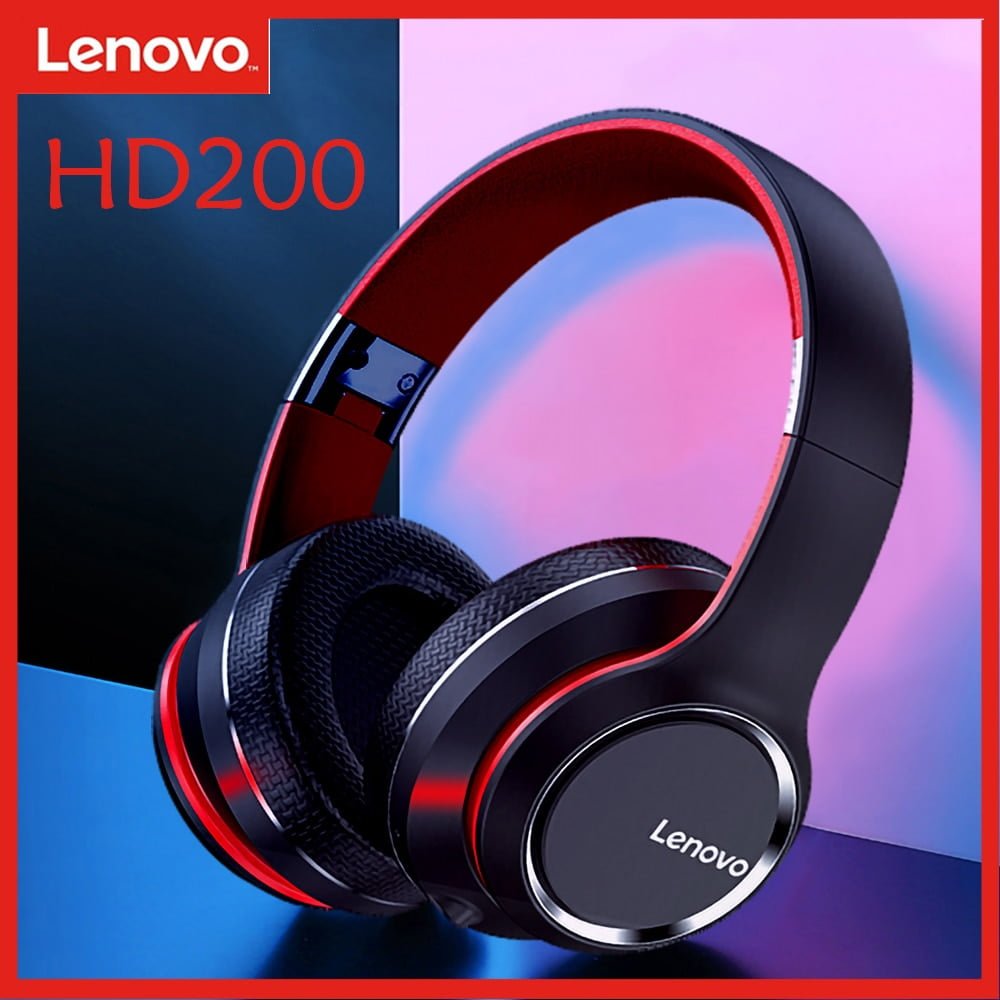 Lenovo HD200 Headphone for Gaming & Sports, Wireless Bluetooth
