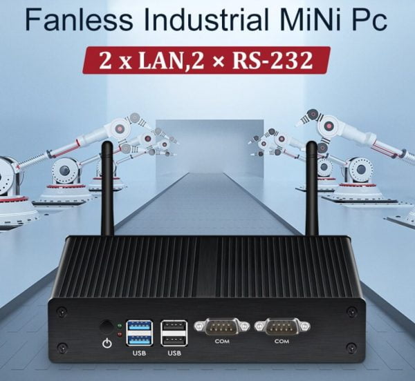 YCSD Fanless Mini PC Intel Celeron J1900 8gb RAM 128gb SSD